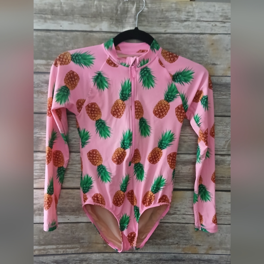 Crewcuts Light Pink UPF 50+ Swim Suit/ Rashguard
